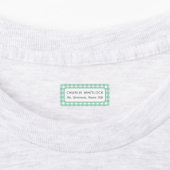 ブルースアンドグリーンGingham Plaid小学校 ラベル (貼付)