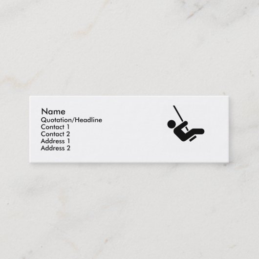 ブルースインガー通話カード スキニー名刺 (正面)