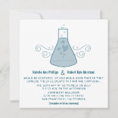 ブルースウィートケミストリー結婚式の招待 招待状 (正面)