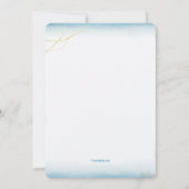 ブルースウェイバプテスマ招待状 招待状 (裏面)