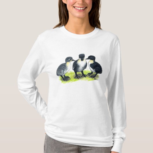 ブルースウェーデンアヒルの雛 Tシャツ (正面)