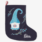 ブルースウェーデン格言保持熱ココアストッキング ラージクリスマスストッキング (正面)