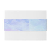 ブルースウォーターカラーポピー結婚ズ 招待状ベリーバンド (裏面例)