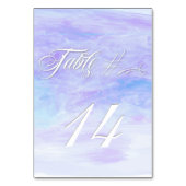 ブルースウォーターカラーポピー表カード テーブルナンバー (裏面)