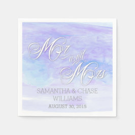 ブルースウォーター結婚カラー スタンダードカクテルナプキン