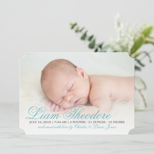 ブルースエレガントクリプト誕生の発表 案内状 (スタンド正面)