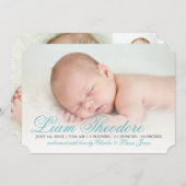 ブルースエレガントクリプト誕生の発表 案内状 (正面/裏面)