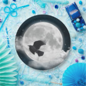 ブルースエードの満月とレイヴン ペーパープレート (パーティー)