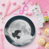 ブルースエードの満月とレイヴン ペーパープレート (パーティー)