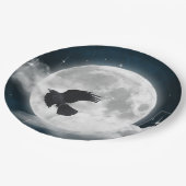 ブルースエードの満月とレイヴン ペーパープレート (アングル)