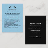 ブルースエードまつ毛ブラウバーアフターケア手順 名刺 (正面/裏面)