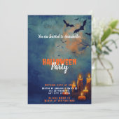 ブルースカイこうもりキャンドルカンプキンスハローウィンパーティ 招待状 (スタンド正面)