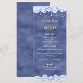 ブルースカイつるズ・スターズ・ベビーシャワーフラットメニュー メニュー (正面/裏面)