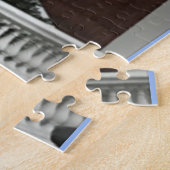 ブルースカイとさくらんぼの花々,チェルシー,ロンドンUK ジグソーパズル (側面)