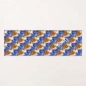 ブルースカイとクラウド抽象芸術アーパーソナライズされたト ヨガマット (正面(横))