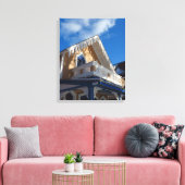 ブルースカイとジンジャーブレッド – Martha's Vineyard キャンバスプリント (インサイチュ (リビング))