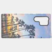 ブルースカイとピンクの雲オーシャンサイドカリフォルニア SAMSUNG GALAXYケース (裏面横)