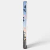 ブルースカイとピンクの雲オーシャンサイドカリフォルニア SAMSUNG GALAXYケース (左側面)