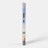 ブルースカイとピンクの雲オーシャンサイドカリフォルニア SAMSUNG GALAXYケース (右側面)