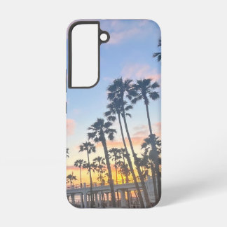 ブルースカイとピンクの雲オーシャンサイドカリフォルニア SAMSUNG GALAXY S22ケース