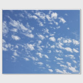 ブルースカイとホワイトクラウドのラッピング紙 ラッピングペーパー (フラット)