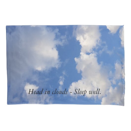 ブルースカイとラブリークラウドの甘い夢 枕カバー (正面)