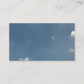 ブルースカイに対するバスケットボールフープ 名刺 (裏面)