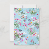 ブルースカイに対するワイルドフラワーサンキューカード 出欠カード (裏面)