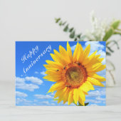 ブルースカイに登場するニバーサリーカードのひまわりとミツバチ カード (スタンド正面)