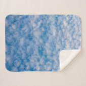 ブルースカイのバブルクラウド自然写真Mammatus シェルパブランケット (正面(横))