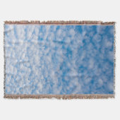 ブルースカイのバブルクラウド自然写真Mammatus スローブランケット (正面)