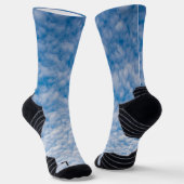 ブルースカイのバブルクラウド自然写真Mammatus ソックス (傾斜あり)