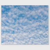 ブルースカイのバブルクラウド自然写真Mammatus ラッピングペーパー (フラット)