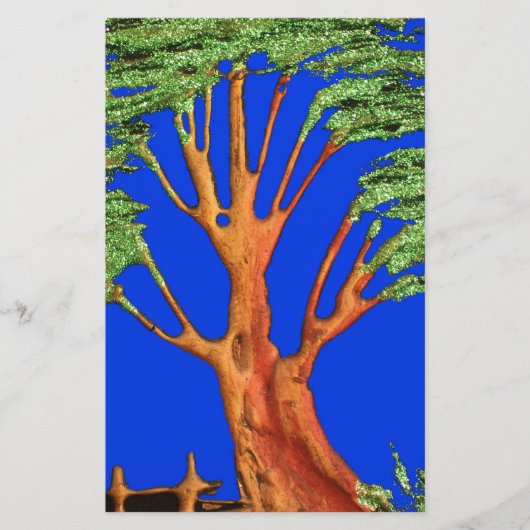 ブルースカイの下：アカシアツリーコレクション 便箋 (正面)