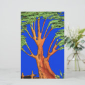 ブルースカイの下：アカシアツリーコレクション 便箋 (スタンド正面)