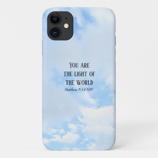 ブルースカイの写真あなたはライトバイブルの聖句である Case-Mate iPhoneケース (裏面)