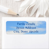 ブルースカイアンドホワイトクラウド差出人住所 ラベル (インサイチュ)