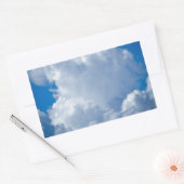 ブルースカイアートvo1 長方形シール (封筒)