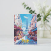 ブルースカイインパリスフランスヴィンテージトラベル ポストカード (スタンド正面)