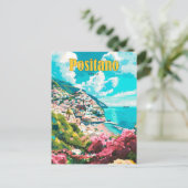 ブルースカイインポジターノイタリアヴィンテージトラベル ポストカード (スタンド正面)