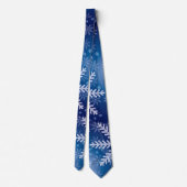 ブルースカイウィンターホリデータイのスノーフレーク ネクタイ (裏面)
