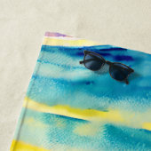 ブルースカイウォーターカラー夏タイムバケーション ビーチタオル (インサイチュ)