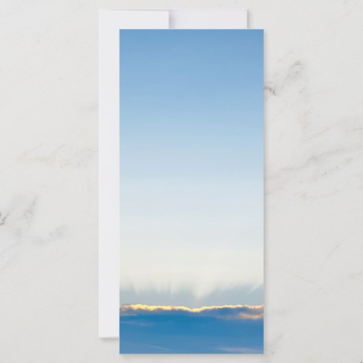 ブルースカイエレガントレイ葬儀の死亡写真カード カード (裏面)