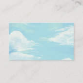 ブルースカイクラウドおむつラッフルインサートカード 名刺 (裏面)