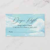 ブルースカイクラウドおむつラッフルインサートカード 名刺 (正面)