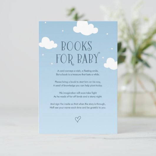ブルースカイクラウドスターブックベビー エンクロージャーカード (スタンド正面)