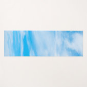 ブルースカイクラウドデザインテンプレートエレガントフィットネス ヨガマット (正面(横))