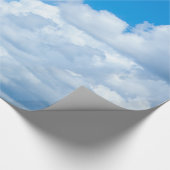 ブルースカイクラウドバックグラウンドスカイ天国デザイン ラッピングペーパー (角)