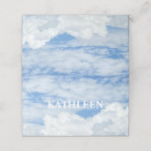 ブルースカイクラウドフォト座席表 プレイスカード (外部開封)