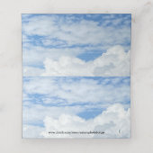 ブルースカイクラウドフォト座席表 プレイスカード (内部開封)